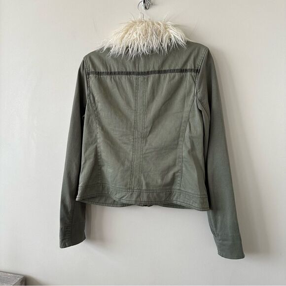 Anthropologie-Marrakech Faux Fur Trim Collar Jacket - Picture 8 of 12